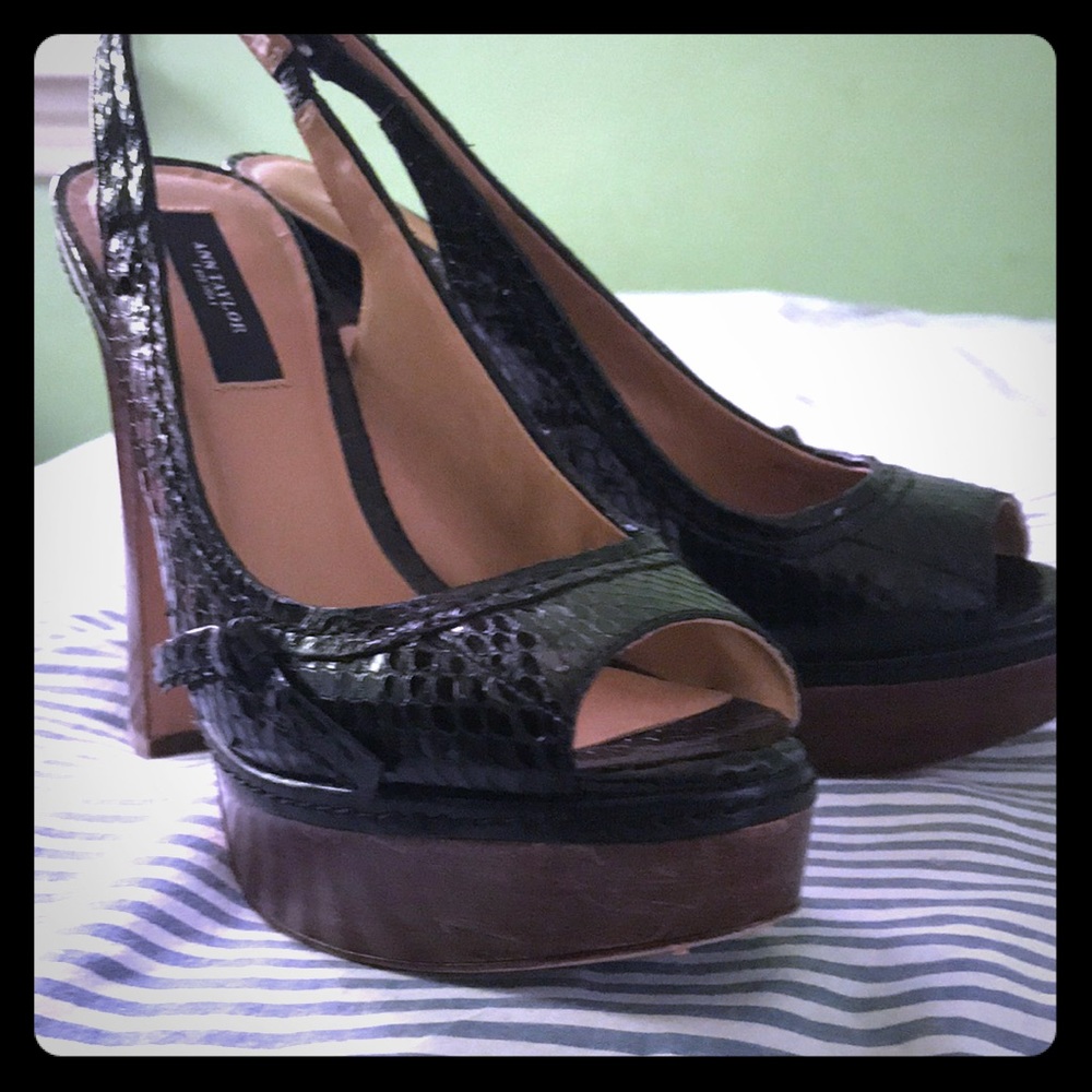 Ann Taylor open toe heels